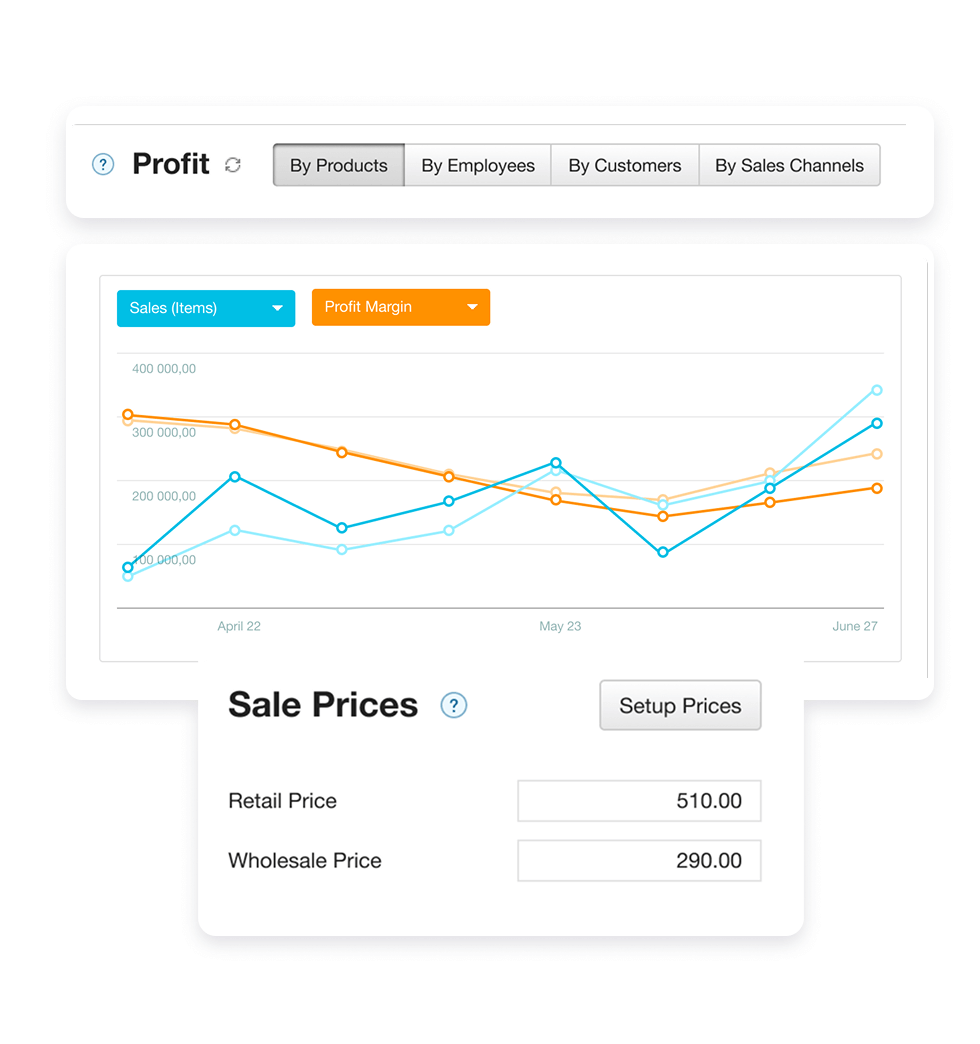 Before and after comparison of money flow with Kladana ERP vs. Excel — showing profits, receivables, payables, and financial control