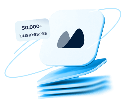 Illustration showing Kladana trusted by over 50,000 businesses worldwide with a “Try for Free” call-to-action