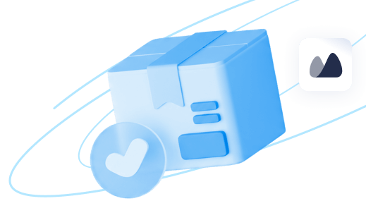 Illustration showing automation of shipments, invoices, and barcodes in Kladana to replace manual order processing and save time