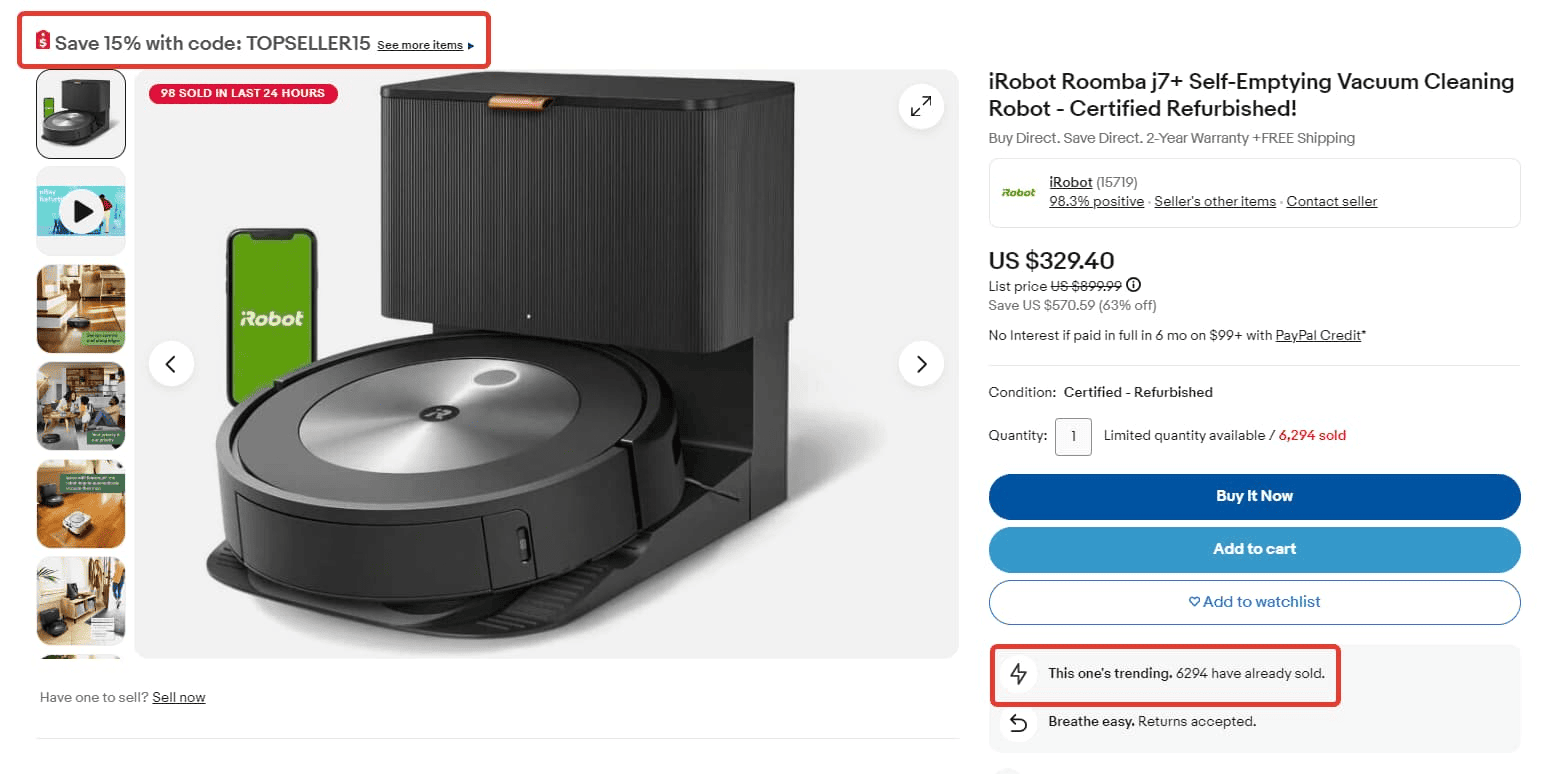Demonstrating Demand for a Vacuum Cleaning Robot Ways to highlight demand for a vacuum cleaning robot.