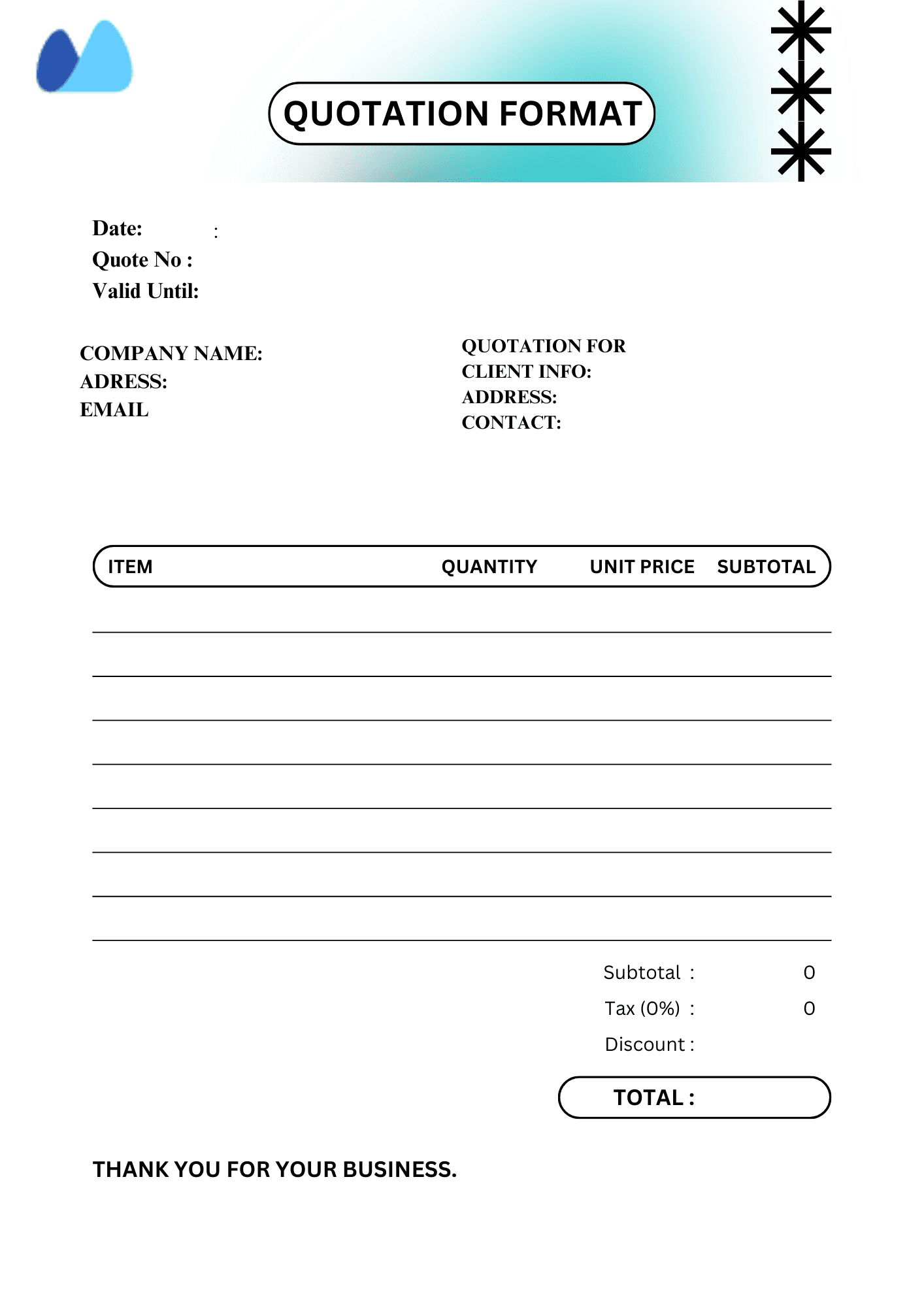 Quotation format in word Sample of quotation format in word