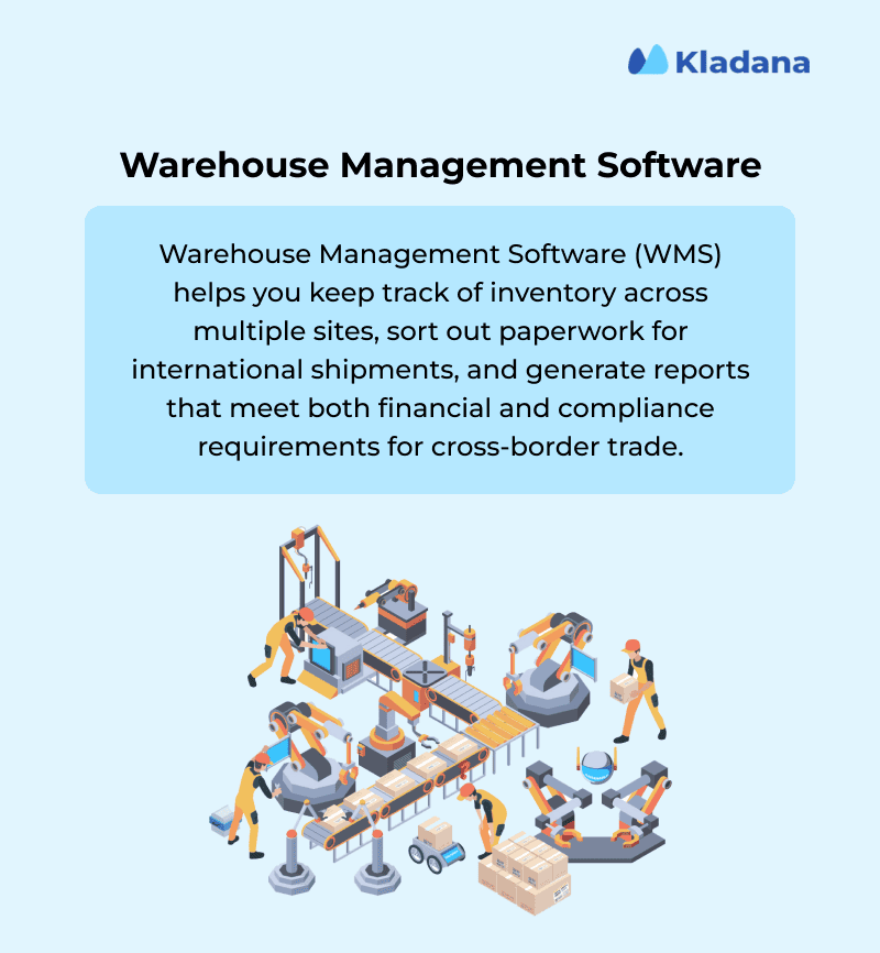 Short Characteristics of WMS Solutions The screenshot showing rough description of WMS features