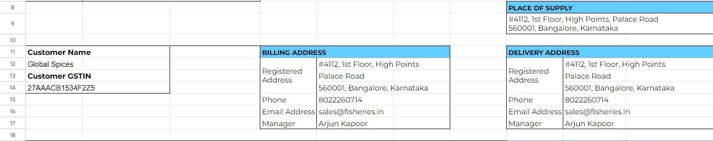 Place of supply and delivery address in GST invoice format Specifying place of supply for correct GST calculation