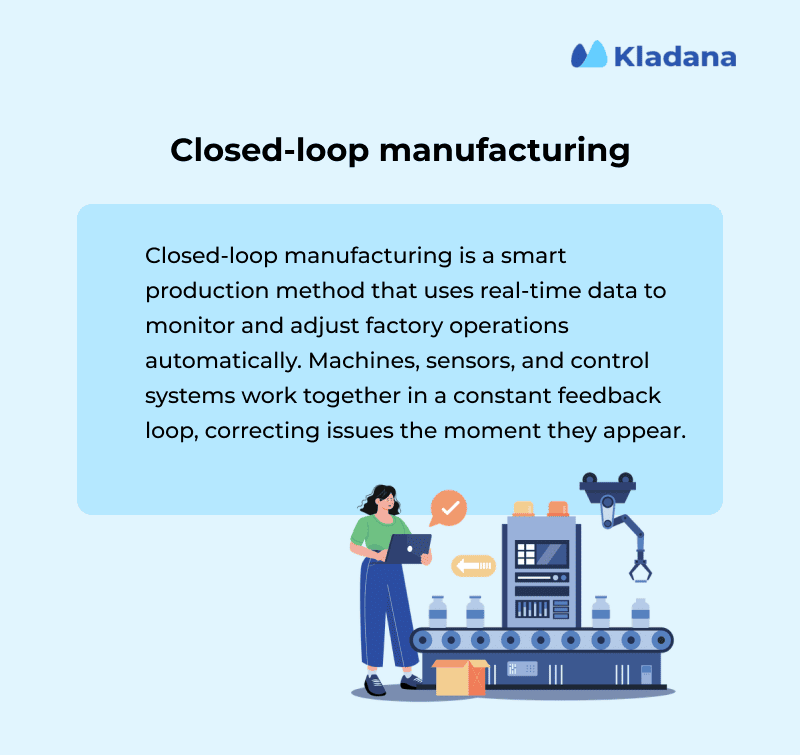 Meaning of closed-loop manufacturing Definition of closed-loop manufacturing