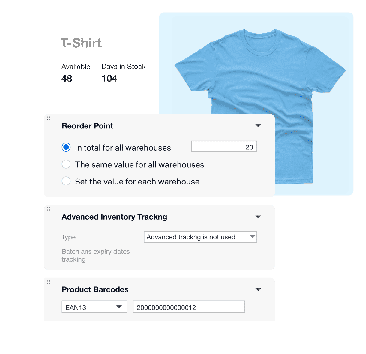 Kladana’s inventory tracking feature A mockup from Kladana’s inventory tracking feature