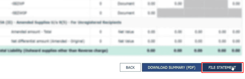 A screenshot showing the option to click on File Statement