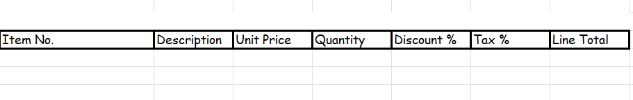 Showing the breakdown of invoice