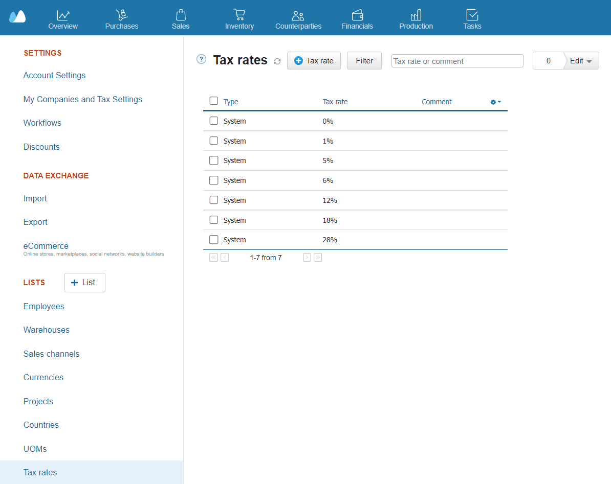 Kladana interface for creating GST-compliant tax invoices with fields for buyer details, GSTIN, address, and tax breakdown